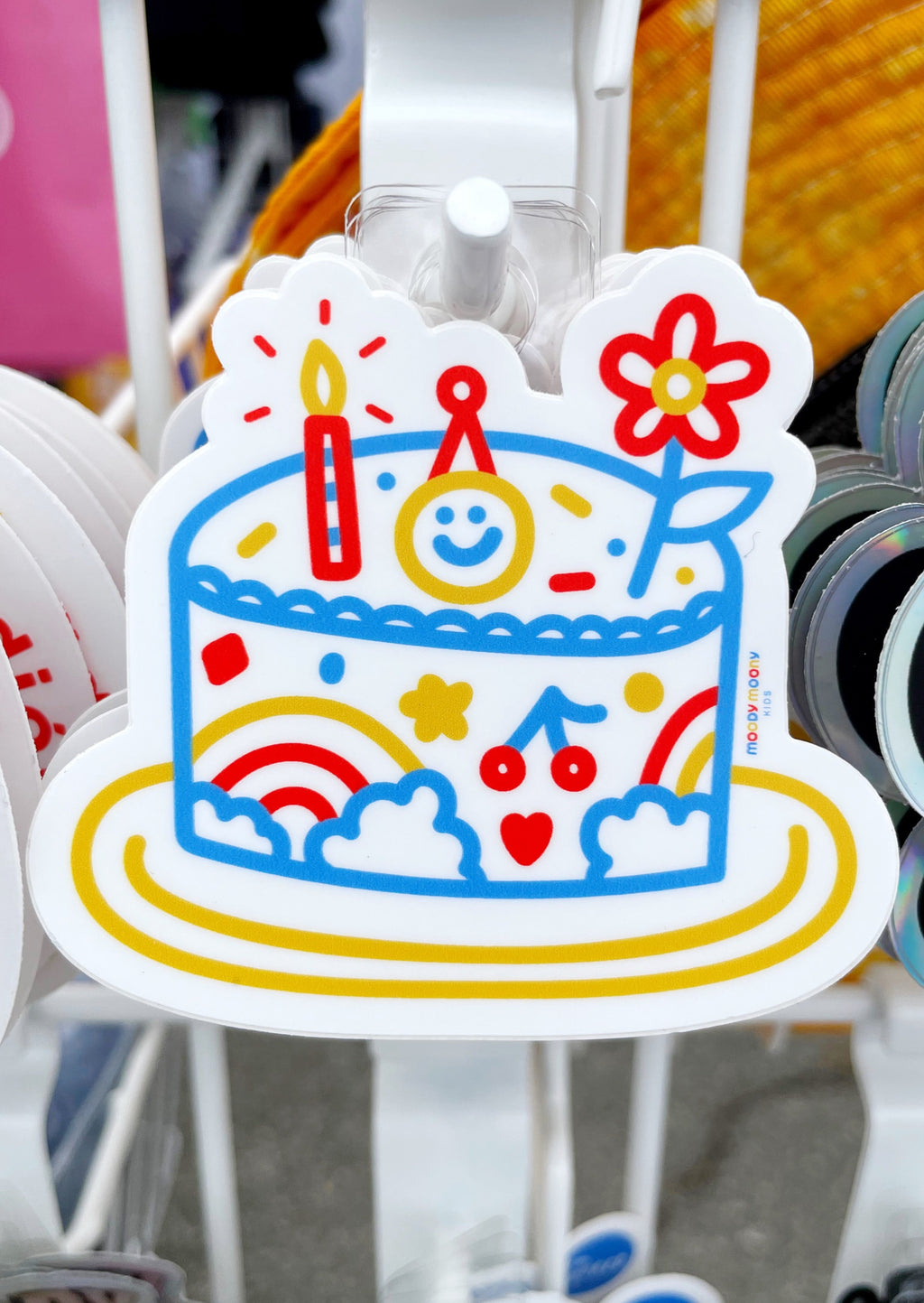 Happy Birthday Cake Sticker